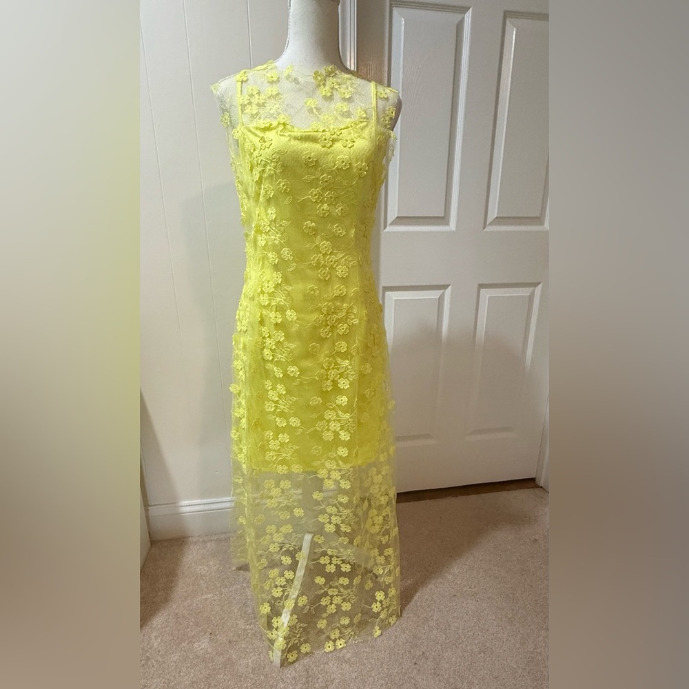 Yellow Strapless Gown for Wedding Guest